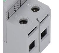SEAFRONT Dispositivo de Protección Fotovoltaica Descargador Montado en Riel 2P DC600V 40kA con Carcasa de PC Protección contra Sobretensión de Respuesta Rápida para Electricistas del de Energía del