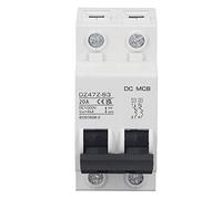 SEAFRONT Disyuntor DC 2P 1000V Protección contra Sobrecarga Fotovoltaico | Extinción de Magnético, Capacidad de Corte de 4kA, Montaje en Riel DIN, para Solar, Energía de Buque, Vehículo Eléctrico