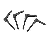 SEAFRONT Manija de Fijación Ajustable Perilla Manual con Perno Roscado de Aleación de Zinc 4 Piezas Rosca Macho M8 de 16 a 80 Mm para Equipos de Maquinaria de Embalaje de Soldadura de Carpintería