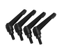SEAFRONT Manija de Fijación Ajustable Perilla Manual con Perno Roscado de Aleación de Zinc 4 Piezas Rosca Macho M8 de 16 a 80 Mm para Equipos de Maquinaria de Embalaje de Soldadura de Carpintería