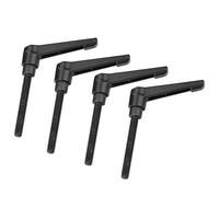 SEAFRONT Manija de Fijación Ajustable Perilla Manual con Perno Roscado de Aleación de Zinc 4 Piezas Rosca Macho M8 de 16 a 80 Mm para Equipos de Maquinaria de Embalaje de Soldadura de Carpintería