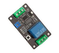 SEAFRONT Módulo de relé Temporizador de Retardo Relé de Interruptor de Tiempo Ajustable DC 5V 12V 24V 0.1s a 120s Retardo ON OFF Diseño Antirretroceso Autoblocante para Proyectos de Automatización