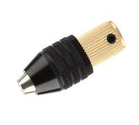 SEAFRONT Portabrocas Eléctrico de 0,3-3,4 Mm, Mini Portabrocas Autoajustable con Varilla de Conexión de Latón para Herramientas Eléctricas y Mini Taladros Eléctricos (Apertura,17 mm.)