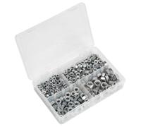 Sealey ab029sn acero tuerca surtido 320PC 1/4 "-1/2" UNF DIN 934