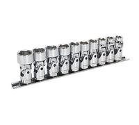 Sealey ak2710 Junta universal Juego de llaves de vaso 3/8 "SQ Drive 6PT WallDrive 10PC Métricas