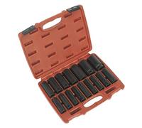 Sealey AK5816M - Llave de impacto 16pc 1/2"de profundidad mtérica