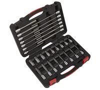 Sealey AK89000 30 piezas 3/8" Sq Drive Juego de brocas hexagonales