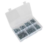 Sealey Autorroscantes Tornillo Surtido 500pc Pan Cabeza Philips Cinc AB060SDS