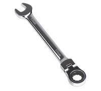 Sealey Cabeza Flexible Carraca Llaves Combinadas 17mm 72 Diente Bi Hex FHRCW17