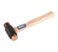 Sealey CRF15 Cobre / Rawhide con Caras Martillo 0.7kg Hickory Eje