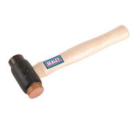 Sealey CRF25 Cobre / Rawhide con Caras Martillo 1kg Hickory Eje