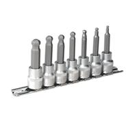 Sealey Extremo Bola Hex Juego Llaves Brocas 7pc Métrico 1cmSq Drive 62mm AK621