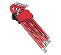 Sealey Extremo Bola Hex Llave Juego 11pc Antideslizante Extra Largo Métrico