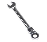 Sealey Flexi Cabeza de Carraca Llaves Combinadas 19mm 72 Diente Bi Hex FHRCW19