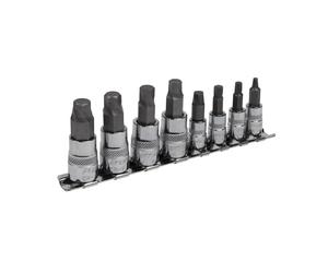 Sealey Hex Juego Llaves Brocas Lock-On™ 8pc 0.6cm & 1cmSq Disco Métrico