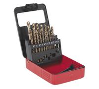 Sealey HSS Cobalto Dividido Punto Todo Terreno Broca Juego 19pc Métrico AK4701