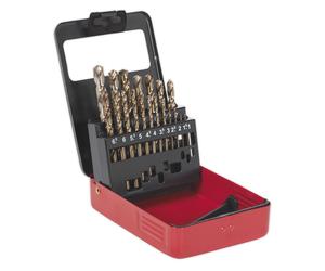 Sealey HSS Cobalto Dividido Punto Todo Terreno Broca Juego 19pc Métrico AK4701