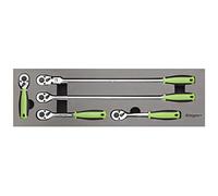 Sealey S01230 5pc 3/8 "Sq Drive Juego de llaves de trinquete