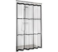 Sealskin Brix Cortina de ducha 180x200 cm PEVA Transparente / Negro