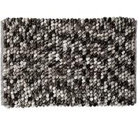 Alfombrilla de baño Sealskin, estilo vintage, 50x80 cm, color gris oscuro y blanco
