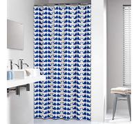 Sealskin Whale Cortina de ducha 180x200 cm PEVA Azul