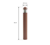 Searchlight Aplique de pared LED recargable DANISH, saliente 25 cm, metal dorado