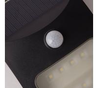 Searchlight Aplique de pared LED solar 67420BK-PIR, detector de movimiento