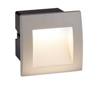 Searchlight Aplique LED empotrado Ankle, IP65, aluminio, gris