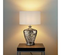 Searchlight Lámpara mesa Network Large pantalla textil oval