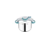 Seb ClipsoMinut Easy + Azul 9L Asas Rabatitables Cocotte-minute® Induction Libro de 100 recetas Olla a Cocina Inox Fabricado en Francia Fácil de usar, Fabricado en Francia
