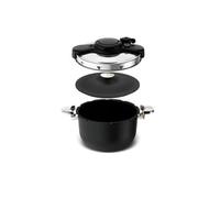 Seb Olla A Presión De Acero Inoxidable Negra De 6 Litros. - P4810700