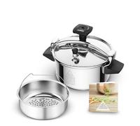 SEB P05306 - Olla a presión, Acero Inoxidable, Gris, 4,5 L