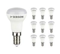 SEBSON Bombilla LED E14 3W Equivalente a 20W - Juego de 10-200 Lúmenes | Blanco Cálido 3000K No Regulable - Angulo de Haz 110° - Bombilla Reflectora LED 230V