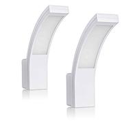 SEBSON LED Lampara Exterior 2 Piezas, Aplique Pared IP65 Blanco