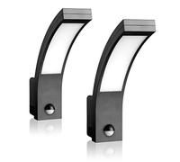 SEBSON LED Lampara Exterior con Sensor Movimiento 2 Piezas, Antracita