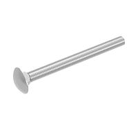 SECCARO Juego de 20 pernos de carrocería M6 x 70 mm de acero inoxidable V2A VA A2, DIN 603 / ISO 8677, cabeza redonda con collar cuadrado Rosca completa