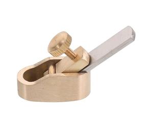 SECFOU Mini Cepilladora Manual para Carpintería de Latón, 8 Mm, Tamaño Compacto, Herramienta para Reparación y Ajuste de Puentes de Violín, Accesorio Luthier para Trabajo Detallado