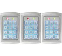 Seco-Larm SK-1323-SDQ - Teclado de acceso digital independiente resistente a la intemperie (3 unidades, hasta 1010 usuarios, lector de proximidad, teclas retroiluminadas para uso nocturno