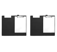Seco Portapapeles plegable A4+, color negro (Paquete de 2)