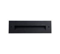 SECOM Aplique de Pared LED Empotrable Rectangular Trido Medium 6W 300lm IP65 25x5.3x7.5cm 4000K Negro 25000H SECOM