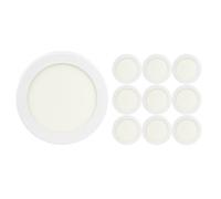 SECOM Pack 10 Downlights LED Empotrable Redondo 18W 1800lm Ø22.4cm 5700K Blanco 30000H SECOM