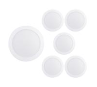 SECOM Pack 6 Downlights LED de Superficie Redondos 18W 1800lm Ø20cm 4000K Blanco 30000H SECOM