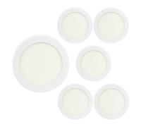 SECOM Pack 6 Downlights LED Empotrables Redondos 18W 1800lm Ø22.5cm 4000K Blanco 30000H SECOM