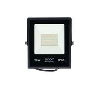 SECOM Proyector LED Tenko Plus 20W 2400lm IP65 14.5x3x17cm 5700K Negro 50000H SECOM