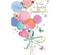 Second Nature - Postal Cumpleaños, Tarjeta para Nieta con texto en inglés With Love to a Wonderful Granddaughter
