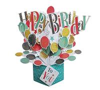 Second Nature - Tarjeta de felicitación de cumpleaños con globos