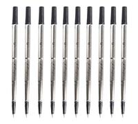 Secretary Black Parker Quink - Recambios para bolígrafos roller compatibles, punta fina (0,5 mm) (paquete de 10)