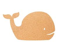 Securit - 30 x 45 cm montaje en pared de ballena de silueta de corcho con 6 pines