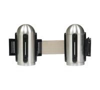 SECURIT - Clip de Pared para Barrera Retráctil - Cinta Gris 205 cm