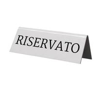 SECURIT - Diseño de Bandera de Italia Reserva de plástico Soportes de Mesa